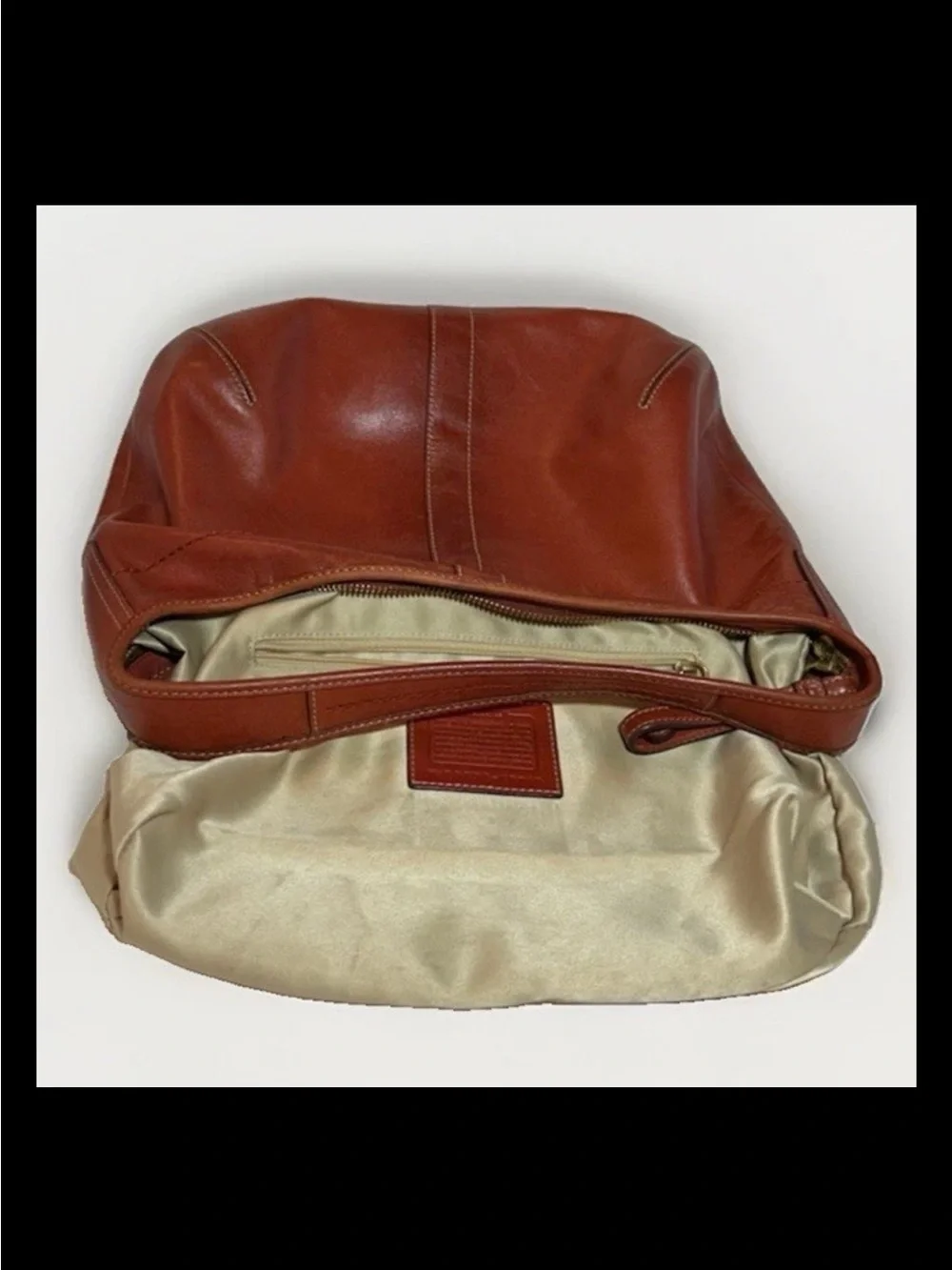 Coach Ergo Hobo, Shoulder Bag, Burnt Orange Leather, Brass, 2007 Style: (10740)